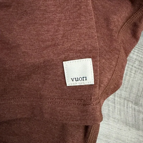 Vuori Womens Crop Tank in Terracotta Size S Strappy Activewear - Picture 3 of 4